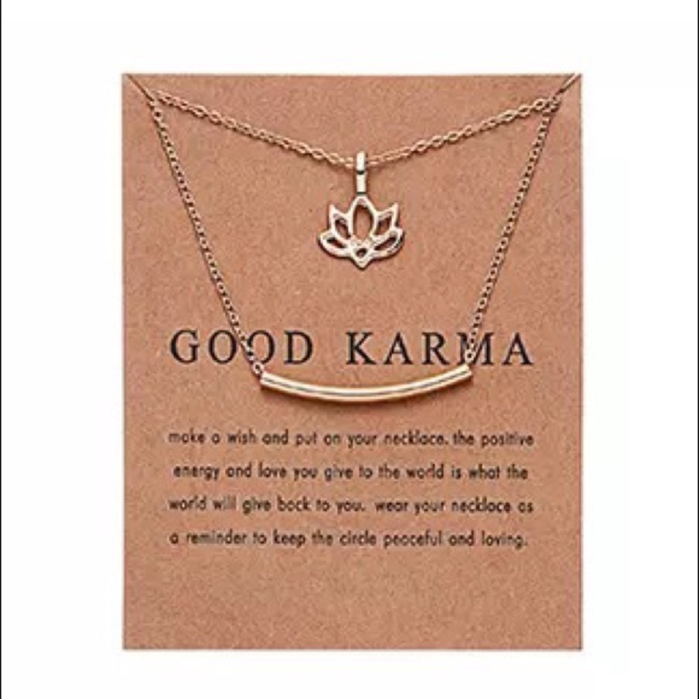 🧘🏼‍♀️ boho good karma layer necklace 🧘🏼‍♀️